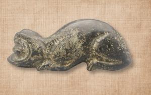 6” Hand Carved Stone Lizard Sculpture