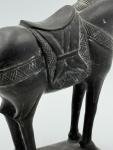 Black Stone Horse Sculpture - 9” Inuit Art