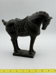 Black Stone Horse Sculpture - 9” Inuit Art
