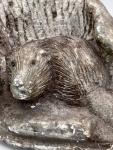Beaver Stone Carving - Inuit Folk Art Figure