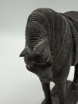 Black Stone Horse Sculpture - 9” Inuit Art