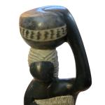 Haitian Stone Sculpture of Mother and Child