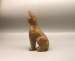 Stone Cat Figurine - Inuit Art Carving