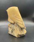 Heavy Stone Eagle Sculpture - Vintage Inuit Art