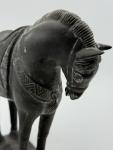 Black Stone Horse Sculpture - 9” Inuit Art