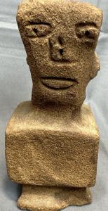 Hand Carved Stone Inuit Art Sculpture 7"H