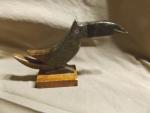 Vintage Tucan Stone Carving Folk Art Sculpture