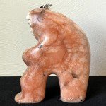Inuit Stone Carving: Signed Feather Dancer Figurine