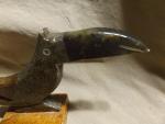 Vintage Tucan Stone Carving Folk Art Sculpture