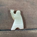 Inuit Fisherwoman Marble Carving with Fish