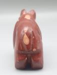 Hand Carved Red Jasper Bear Figurine
