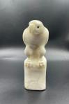 White Eagle Stone Carving - Rustic Inuit Art