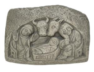 Inuit Carved Stone Christmas Nativity Figurine