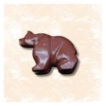 Hand Carved Red Jasper Bear Figurine