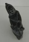 Signed Vintage Inuit Stone Carving of a Man