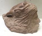 Hand Carved Stone Art - Woman and Two Heads