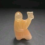 Stone Inuit Selenite Figure with Repaired Arm