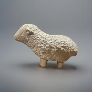 Miniature Soapstone Sheep Inuit Folk Art Carving