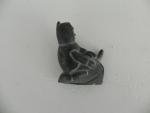 Signed Vintage Inuit Stone Carving of a Man
