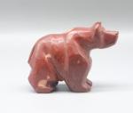 Hand Carved Red Jasper Bear Figurine
