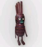 Mystery Folk Art Figure with Marble Eyes