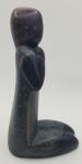 Hand-Carved Inuit Sculpture of Kneeling Woman