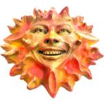 Colorful Sun Face Wall Art Sculpture by Claybraven