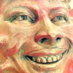 Colorful Sun Face Wall Art Sculpture by Claybraven