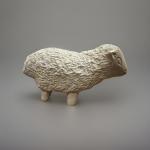 Miniature Soapstone Sheep Inuit Folk Art Carving