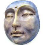 Unique Buddha Wall Sculpture in Cast Stone