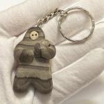 Inuit Stone Carving Keychain Figurine Bag Charm