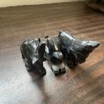 Miniature Hand Carved Stone Animal Sculptures Set