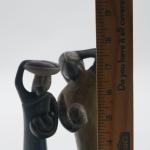 Stone Carved Inuit Women Figurines - 7.5" Pair