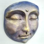 Unique Buddha Wall Sculpture in Cast Stone