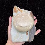 Primitive Bird Sculpture on Stone Base