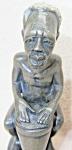 Vintage Hand Carved Inuit Stone Man Sculpture
