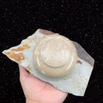 Primitive Bird Sculpture on Stone Base