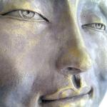 Unique Buddha Wall Sculpture in Cast Stone