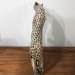 Hand-Carved Leopard Cheetah Stone Sculpture