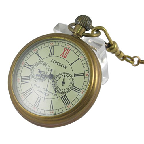 VIGOROSO Men's Vintage Mechanical Pocket Watch