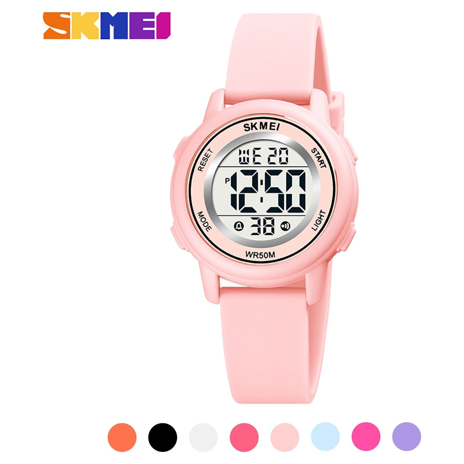 SKMEI Kids Waterproof Sports Watch, Pink
