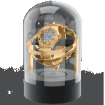 Gold Watch Winder for Rolex Watches - Gyro Orbit Box