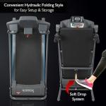 SereneLife Folding Electric Treadmill - Motorized Running Machine