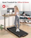 Compact Folding Treadmill with Incline and Remote