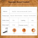 Homelikesport Manual Treadmill Foldable With Lcd Counter