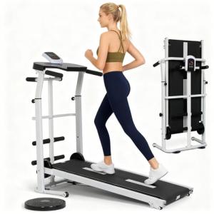 Homelikesport Foldable Manual Walking Treadmill for Home Fitness
