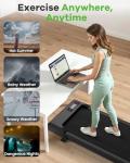 Portable Electric Incline Walking Pad Treadmill
