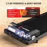 2-in-1 Walking Pad Treadmill with Incline