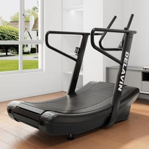 Delavin Curved Manual Treadmill with Digital Display