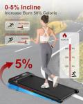 Portable Electric Incline Walking Pad Treadmill